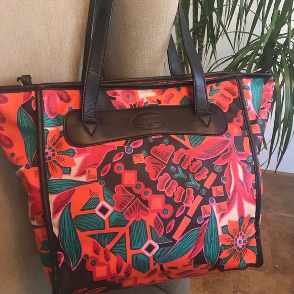 Fossil Waxed Canvas Tote - Picture 1 of 4